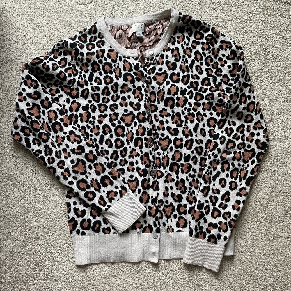 Leopard cardigan